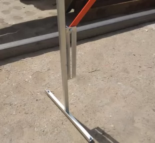 Bariera harmonijkowa nożycowa | zapora drogowa rozsuwana, żółto-czarna